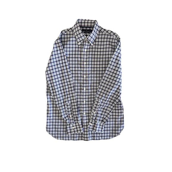 Ralph Lauren Men’s Long Sleeve Collared Blue Purple Plaid Button-up Shirt Size M - Picture 4 of 5